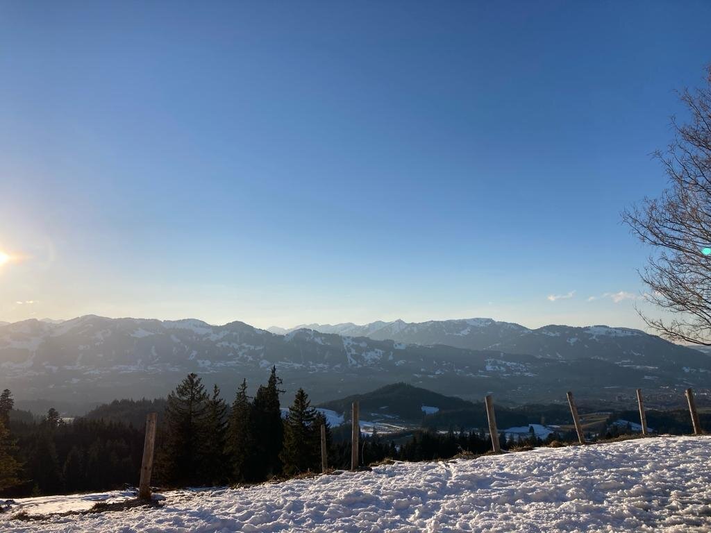 Sonnenaufgang im Winter - Sonthofen