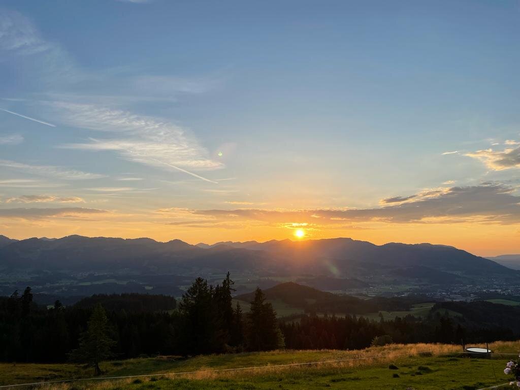 Sonnenuntergang auf dem Sonthofner Hof - Sonthofen